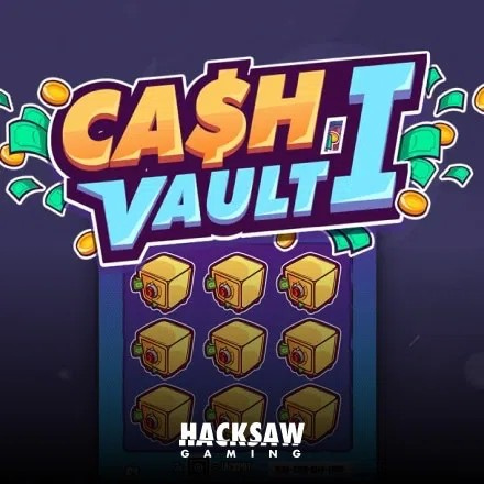 Cash Vault I online game logo by Hacksaw Gaming on alf-casino.it